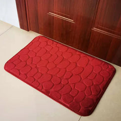 40x60cm/50x80cm Bath Rugs Mat Non Slip Cobblestone Embossed Carpets