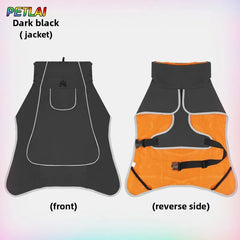 Dog Clothes Outdoor Jacket Outfit Waterproof Rainproof Clothing Coat Pet Outdoor Rain Dual Use Cloth Large Dog Pet Wind Clothes