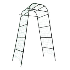 Garden Arch Trellis 82.7in Tall, Climbing Plant Support 35.4x31.5in, Steel Arbor for Cucumber Grape Vine Tomato