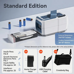 16800mah Portable Insulin Cooler Case Mini Medicine Refrigerator 0-18c