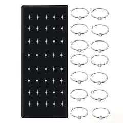 40/60pc Stainless Steel Straight L Nose Stud for Women Nose Ring Set