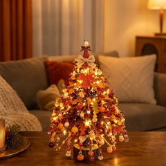 Handmade DIY Beaded Christmas Tree Kit with Light Up Crystal Bead Mini Bead Weaving Set Sparkling Educational