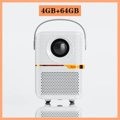 HONGTOP P10 Smart 4K Android WiFi Portable 1080P Home Theater Video LED Bluetooth Mini Projector 4GB 64GB Android 10  Projector