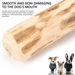 Natural Coffee Wood Dog Chew Toys Long Lasting Chewable Stick Dogs Supplies Stress Relief Chew Stick Pet Molar Toy for Dog Puppy