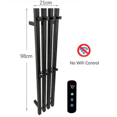 OXG Electric Heated Towel Rack Wall Mounted Bathroom Towel Warmer Dryer Heater 3 Bars Timer Touch Control WiFi Energy Saving