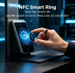 NFC Full Ceramic Smart Ring Compatible with NFC 216 Enabled Phones and Devices Programmable for Bussiness Access control tag