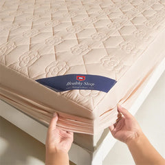 Waterproof Breathable Quilted Fitted Sheet Deep Pocket Mattress Cover Soft Microfiber Elastic Anti-slip Twin Full Queen King Bed