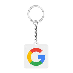 NFC Smart Epoxy Keychain for Google Instagram WhatsApp Facebook Snapchat Review Tap Keychain for Instant Customer Feedback