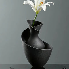 Minimalist Nordic Vase, Light Luxury Tabletop Ornament, Art Flower Arrangement Decor for Entryway Living Room
