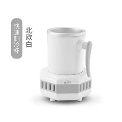Portable Mini Beverage Cooler Cup, Quick Cooling Drink Chiller for Beer Milk Juice, Personal Cooling Device for Office Dorm Use