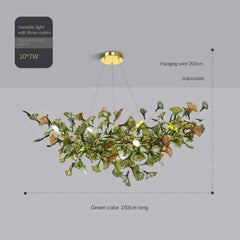 Modern Gingko Chandelier Custom Lights Luxury Glass Chandelier Suitable For Dining Room Living Room Villa Home Decor Gloss