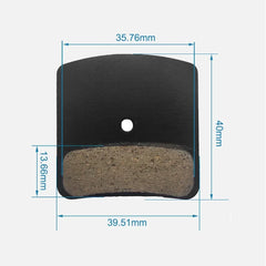 NUTT 4 Piston Y-5 Brake Pad Ceramics Heat Dissipation Cooling Disc Brake For Electric E-Bike Scooter Hydraulic Caliper