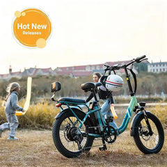 48V13AH detachable battery electric scooter, 20-inch foldable parent-child riding E-BIKE. , 1000W brushless motor electric bicyc