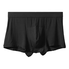 Men's Underwear - Silk Flat-front Briefs - Modal Four-Piece Briefs - Summer Breathable - Summer Lightweight Underpants