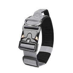 Tactical Dogs Collars with Handle Heavy Duty Military Dog Collar for Medium Large Dogs Collar with Quick Release Pets Collar