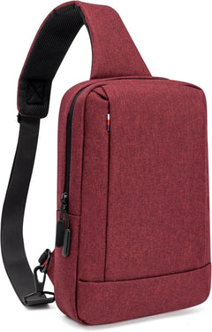 Sling Bag Crossbody Bags Men with USB Charging Port Small Messenger Bag Cross Body Shoulder Bag Sling Backpack Women