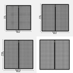 New Metal Mesh Dog Barrier Fences Breathable with Zipper Net Stairs Gate Easy to Install Folding Dog Safety Fence for Cats Dogs
