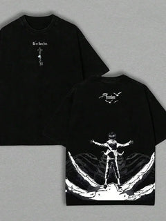 Eren Jaeger Freedom Graphic Tee Attack On Titan Manga Clothing Men Women Cotton T-shirts Retro Washed Tshirt Harajuku T Shirt
