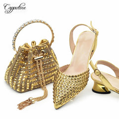 Royal Blue Women Shoes And Bag Set Luxury African Ladies Pumps Match With Handbag Sandals Clutch Escarpins Femme Sandales 938-84