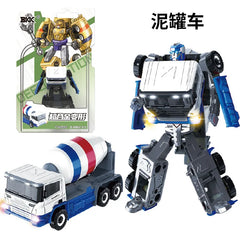 BKK Alloy Deformation Robot Train Engineering Vehicle Dinosaur Green Leather Train Toy