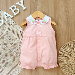 3-18 Month baby Summer clothes rompers girls overalls short Sleeve bodysuit cotton baby clothing jumpsuit newborn Girl onesies