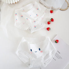 Teenage Triangle Panties Kids Solid White Underwear Pants Pure Cotton Breathable Underpants Child Girls Briefs For 7-16 Years