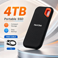 Original Hard Drive External Hard Disk 2TB Portable SSD USB-C Fast Storage Disk for Laptop Mac PC Phone Photo File Backup