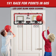 Basketball Hoop Double Children Home Exercise Scoring Funny Game Kids Basketball Hoop Set Wall Frame Stand Hanging Backboard