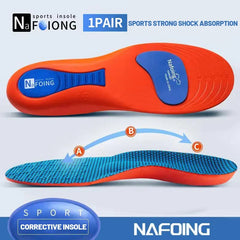 Sport Orthopedic Insoles for Feet Men Women EVA Breathable Shock Absorption Shoes Insole for Running Basketball Sport Care Pads