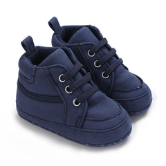 Baby Learning Walk Shoes, Striped PU Sports Shoes for Infants 0-18m
