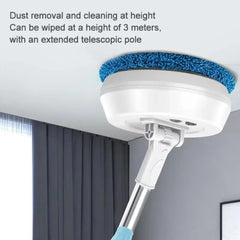 Wireless Electric Mop Cleaning Machine Dry and Wet Spin Floor Cleaning Tool Automatic 2 in 1 Window Dust Scrubber