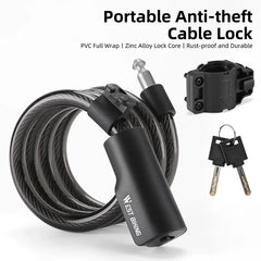 WEST BIKING Bike Foldable Lock Anti-theft Electric E-Bike Chain Padlock Motorcycle Safety Portable Locks Bicycle Accessories