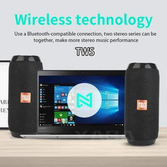 Portable Bluetooth Speaker Wireless , Ipx4 Waterproof Bluetooth 5.0 TWS MP3 Player Paring Aux & Tf-Card Input for Home  Outdoor