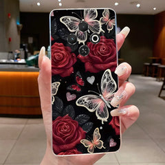 For Tecno Spark 30C Case kl5 kl5n Aesthetic Butterfly Flower Clear Soft Silicone Back Cover Techno Spark 30C Phone Case k15 k15n