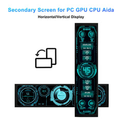 11.3/7.84/8.8 Inch Portable Monitor Long Stretched Strip Display 1920x440 IPS LCD Screen for Raspberry Pi AIDA64 PC Laptop