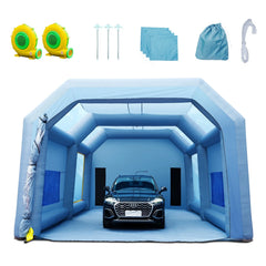 SucceBuy Inflatable Paint Booth with Blowers Inflatable Spray Booth Powerful Spray BoothCar Paint Tent Air Filter System