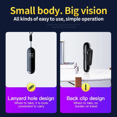 1080P Action Camera Oculta Wide View Angle Portable Small Nacklace Audio Video Voice DV Dictaphone 4-128GB Digtal Recorder Cam