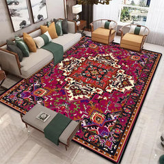 Persian Ethnic Carpet for Living Room Luxury Decoration Home Large Area Non-slip Rug 200x300 Non-slip Washable Bedroom Mat Soft