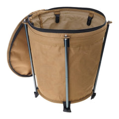 Outdoor Camping Trash Can Portable Garbage Bin Lightweight Round Bucket Wastebasket Can Container for Hiking Camping