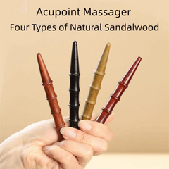 Wood Massage Stick Tool Sandalwood Massager Acupoint Reflexology Tools For Full Body Relaxing Deep Tissue Foot Massage