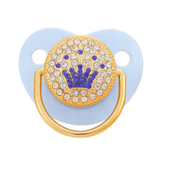 Baby Shower Gifts Baby Pacifier Rhinestone Pacifier Clips Princess Bling BPA Free Silicone Infant Nipple Newborn Baby Soother