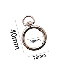 5Pcs Heart Shape Rotation Alloy Lobster Spring Clasps Openable Key Ring  Hook Carabiner Connector Dog Chain Buckles DIY Jewelry