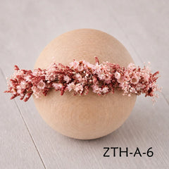 Floral Newborn Headbands for Photography Props Handmade Infant Girl Flower Wreath Baby Headband Newborn Photoshoot, Accessories
