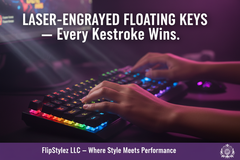 Kebidumei™ 104-Key Backlit Mechanical-Feel Wired Gaming Keyboard & Mouse Set – 3-Color Rainbow Backlit, Waterproof, Laser-Engraved Floating Keycaps, USB, PC & Laptop | FlipStylez LLC®