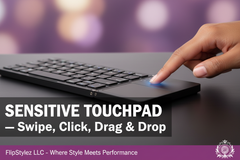 Wireless Tri-Fold Bluetooth Keyboard with Touchpad | Foldable | 81 Keys | 35Hr Battery | Phone Tablet PC Mac