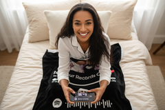 🎵✨FLIPSTYLEZ LLC. Custom Spotify Code Photo Blanket – Scan to Play Your Song!